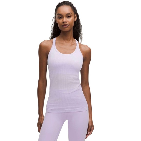 NWT Lululemon Ebb to Street Tank Light Support, B/C Cup, Lavender Frost, Size 12 - Picture 1 of 10